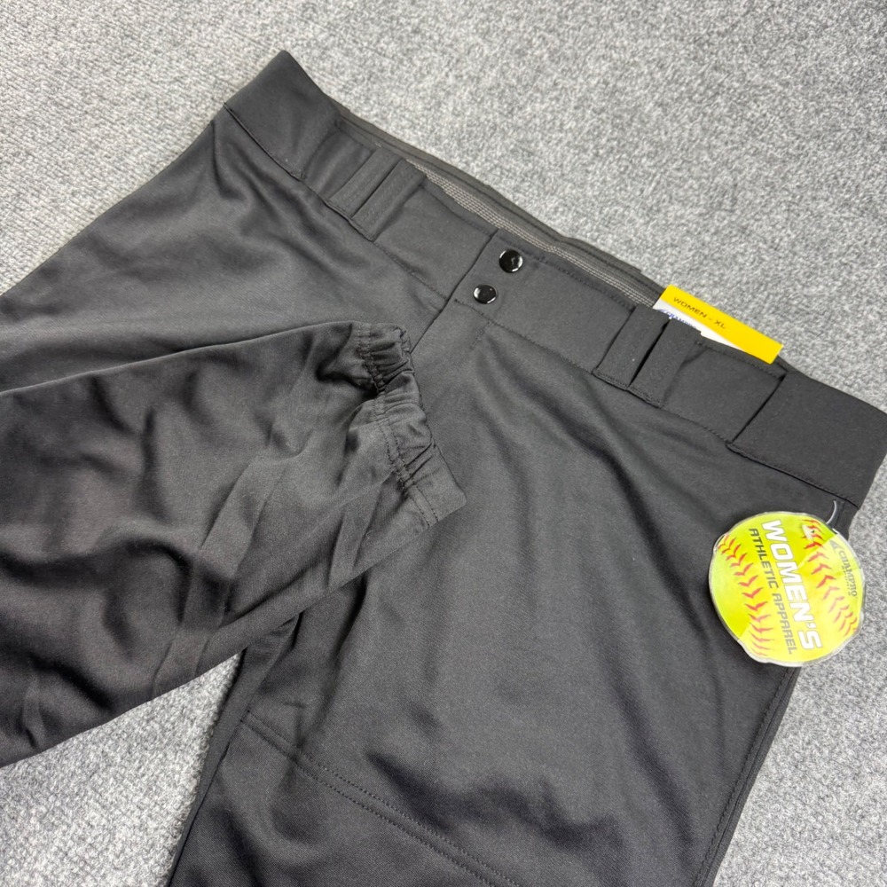 Champro Softball Pants XL Black Dri-Gear Elastic Hem NWT Women